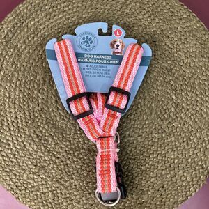 Greenbrier Kennel Club Pink/Red Adjustable Dog Harness Size L 20" to 26"